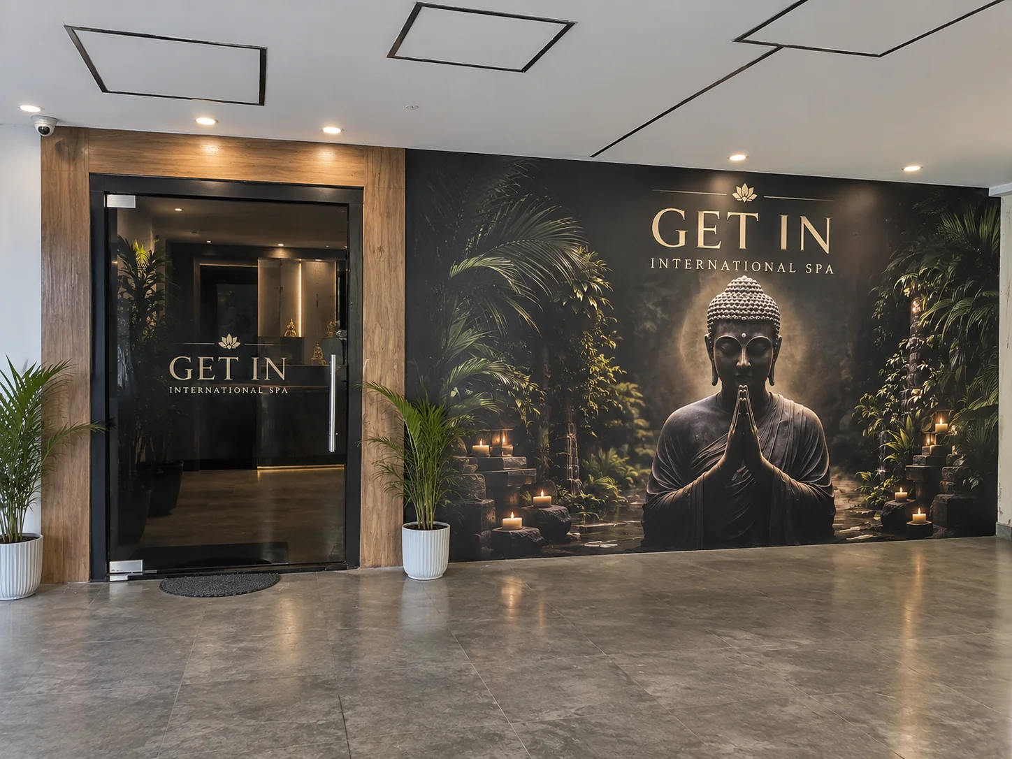 The entrance